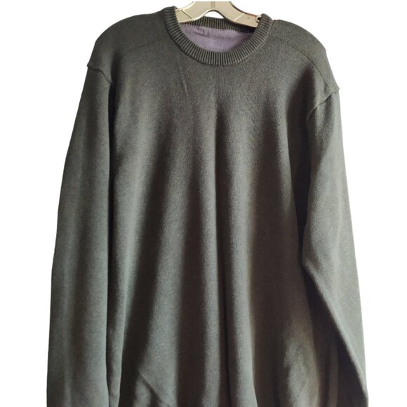 XL🧥Denver Hays vintage olive green sweater cotton blend - Picture 1 of 6
